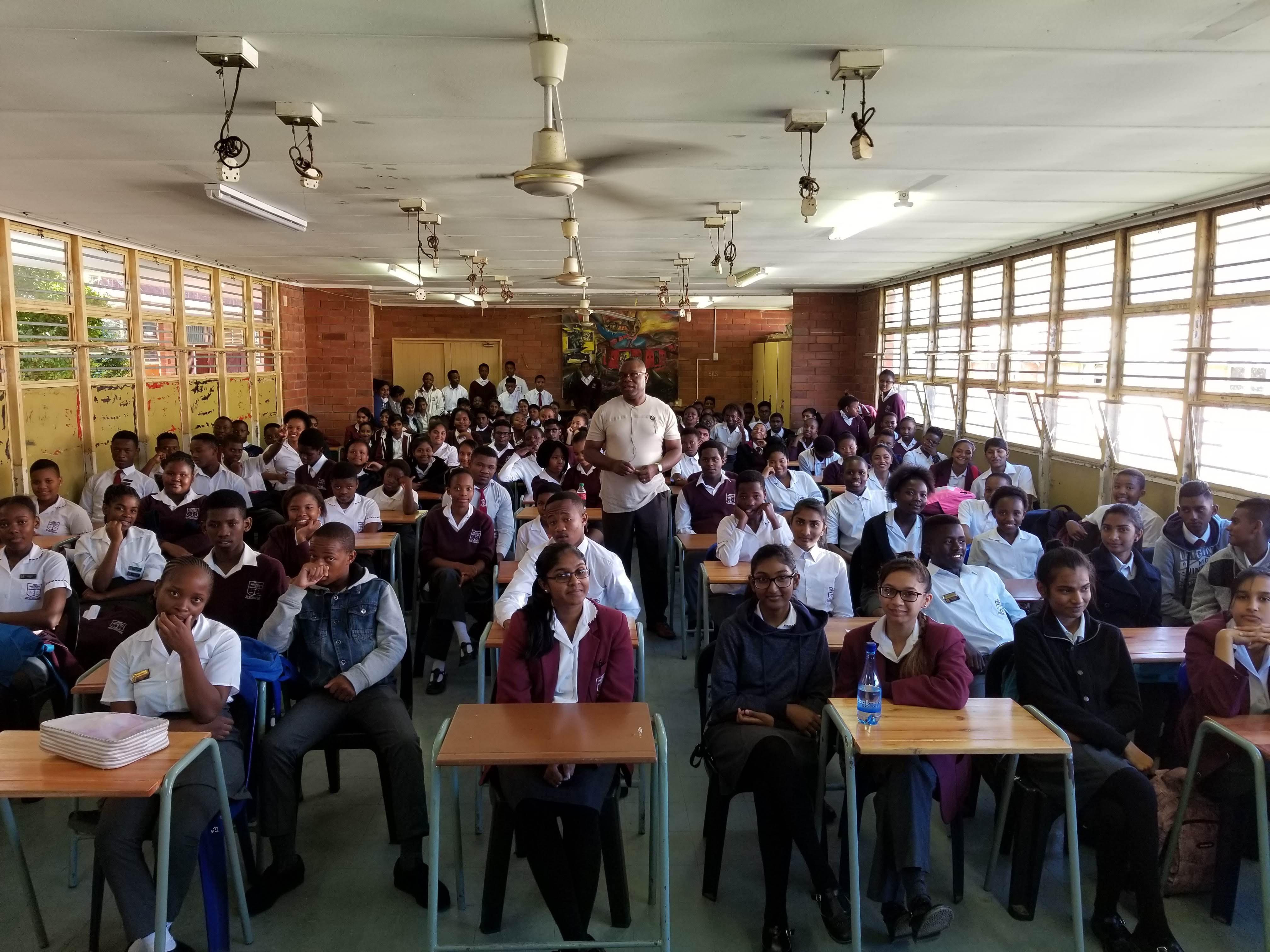 Dr. Etienne teaching students